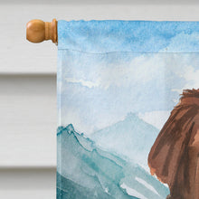 Load image into Gallery viewer, Mountain Flowers Newfoundland Flag Canvas House Size CK2527CHF