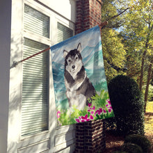 Load image into Gallery viewer, Mountain Flowers Alaskan Malamute Flag Canvas House Size CK2530CHF