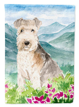 Load image into Gallery viewer, Mountain Flowers Lakeland Terrier Garden Flag - Outdoor Decorative Yard Flag CK2531GF