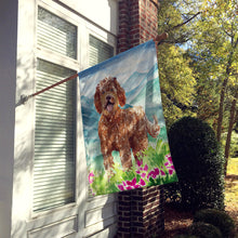 Load image into Gallery viewer, Mountain Flowers Labradoodle Flag Canvas House Size CK2532CHF
