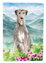 Load image into Gallery viewer, Mountain Flowers Irish Wolfhound Flag Canvas House Size CK2534CHF