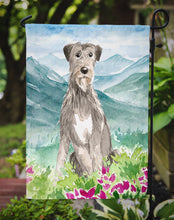 Load image into Gallery viewer, Mountain Flowers Irish Wolfhound Garden Flag - Outdoor Decorative Yard Flag CK2534GF