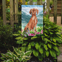 Load image into Gallery viewer, Mountain Flowers Vizsla Garden Flag - Outdoor Decorative Yard Flag CK2535GF