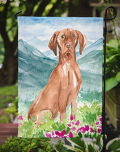 Load image into Gallery viewer, Mountain Flowers Vizsla Garden Flag - Outdoor Decorative Yard Flag CK2535GF