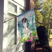 Load image into Gallery viewer, Mountain Flowers English Pointer Flag Canvas House Size CK2538CHF