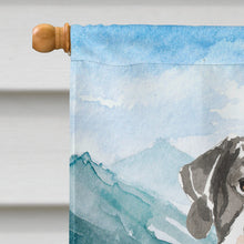 Load image into Gallery viewer, Mountain Flowers English Pointer Flag Canvas House Size CK2538CHF