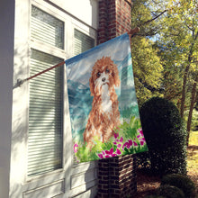 Load image into Gallery viewer, Mountain Flowers Cavapoo Flag Canvas House Size CK2539CHF