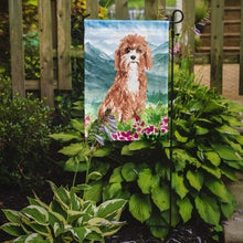 Load image into Gallery viewer, Mountain Flowers Cavapoo Garden Flag - Outdoor Decorative Yard Flag CK2539GF