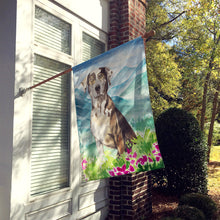 Load image into Gallery viewer, Mountain Flowers Catahoula Leopard Dog Flag Canvas House Size CK2540CHF
