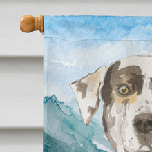 Load image into Gallery viewer, Mountain Flowers Catahoula Leopard Dog Flag Canvas House Size CK2540CHF