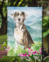 Load image into Gallery viewer, Mountain Flowers Catahoula Leopard Dog Garden Flag - Outdoor Decorative Yard Flag CK2540GF