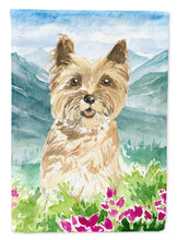 Load image into Gallery viewer, Mountain Flowers Cairn Terrier Garden Flag - Outdoor Decorative Yard Flag CK2541GF