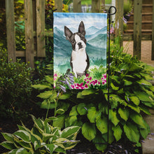 Load image into Gallery viewer, Mountain Flowers Boston Terrier Garden Flag - Outdoor Decorative Yard Flag CK2544GF