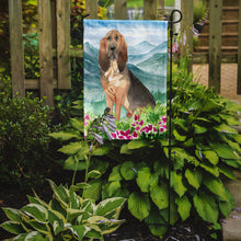 Load image into Gallery viewer, Mountain Flowers Bloodhound Garden Flag - Outdoor Decorative Yard Flag CK2545GF