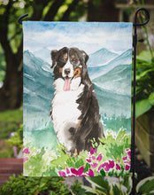 Load image into Gallery viewer, Mountain Flowers Bernese Mountain Dog Garden Flag - Outdoor Decorative Yard Flag CK2547GF