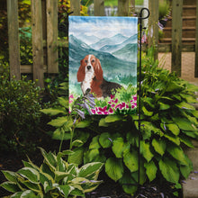 Load image into Gallery viewer, Mountain Flowers Basset Hound Garden Flag - Outdoor Decorative Yard Flag CK2548GF