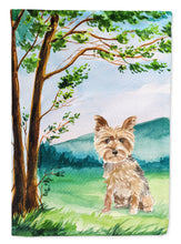 Load image into Gallery viewer, Under the Tree Yorkie Yorkshire Terrier Flag Canvas House Size CK2549CHF