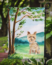 Load image into Gallery viewer, Under the Tree Yorkie Yorkshire Terrier Garden Flag - Outdoor Decorative Yard Flag CK2549GF