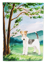 Load image into Gallery viewer, Under the Tree Fox Terrier Garden Flag - Outdoor Decorative Yard Flag CK2550GF