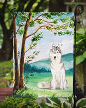 Load image into Gallery viewer, Under the Tree Siberian Husky Garden Flag - Outdoor Decorative Yard Flag CK2555GF