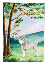 Load image into Gallery viewer, Under the Tree Schnauzer #1 Flag Canvas House Size CK2560CHF