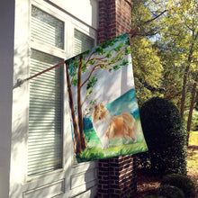 Load image into Gallery viewer, Under the Tree Collie Flag Canvas House Size CK2561CHF