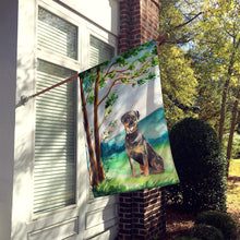 Load image into Gallery viewer, Under the Tree Rottweiler Flag Canvas House Size CK2562CHF