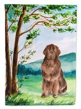 Load image into Gallery viewer, Under the Tree Newfoundland Garden Flag - Outdoor Decorative Yard Flag CK2563GF