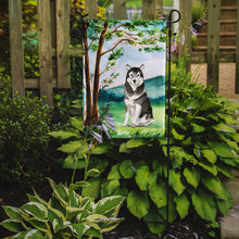 Load image into Gallery viewer, Under the Tree Alaskan Malamute Garden Flag - Outdoor Decorative Yard Flag CK2566GF