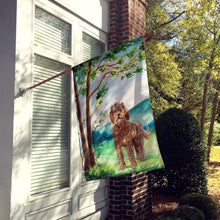 Load image into Gallery viewer, Under the Tree Labradoodle Flag Canvas House Size CK2568CHF