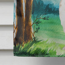 Load image into Gallery viewer, Under the Tree Japanese Spitz Flag Canvas House Size CK2569CHF
