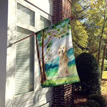 Load image into Gallery viewer, Under the Tree Golden Retriever Flag Canvas House Size CK2572CHF