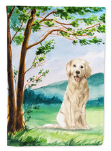 Load image into Gallery viewer, Under the Tree Golden Retriever Garden Flag - Outdoor Decorative Yard Flag CK2572GF