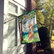 Load image into Gallery viewer, Under the Tree Cavapoo Flag Canvas House Size CK2575CHF