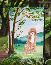 Load image into Gallery viewer, Under the Tree Cavapoo Garden Flag - Outdoor Decorative Yard Flag CK2575GF