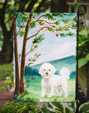 Load image into Gallery viewer, Under the Tree Bichon Frise Garden Flag - Outdoor Decorative Yard Flag CK2582GF