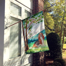 Load image into Gallery viewer, Under the Tree Basset Hound Flag Canvas House Size CK2584CHF