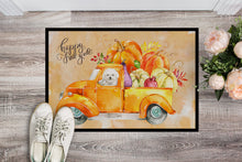 Load image into Gallery viewer, Fall Harvest Bichon Frisé Doormat - 18x27 Decorative Floor Mat – Indoor/Outdoor Rug with Artistic Flair CK2608MAT