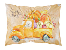 Load image into Gallery viewer, Fall Harvest Bichon Frisé  Standard Pillowcase – Artistic Decorative Front, White Back CK2608PILLOWCASE