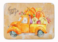 Load image into Gallery viewer, Fall Harvest Japanese Spitz Machine Washable Memory Foam Mat CK2622RUG