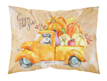 Load image into Gallery viewer, Fall Harvest Schnauzer  Standard Pillowcase – Artistic Decorative Front, White Back CK2627PILLOWCASE