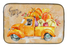 Load image into Gallery viewer, Fall Harvest Rottweiler Dish Drying Mat – Absorbent, Artistic Kitchen Essentials CK2629DDM