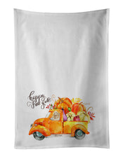 Load image into Gallery viewer, Fall Harvest Spinone Italiano White Kitchen Towel Set of 2