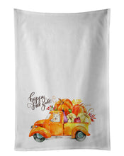 Load image into Gallery viewer, Fall Harvest White Collie White Kitchen Towel Set of 2