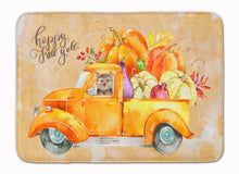 Load image into Gallery viewer, Fall Harvest Norwich Terrier Machine Washable Memory Foam Mat CK2673RUG