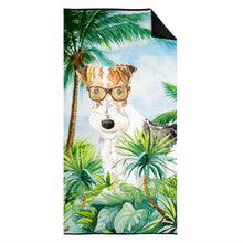 Load image into Gallery viewer, Fox Terrier Beach Towel – Premium Towel Large, Colorful, and Ultra-Soft for Pool or Beach CK2991TWL3060