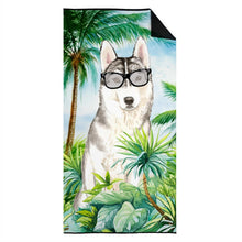 Load image into Gallery viewer, Siberian Husky Beach Towel – Premium Towel Large, Colorful, and Ultra-Soft for Pool or Beach CK2997TWL3060