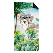 Load image into Gallery viewer, Schnauzer #1 Beach Towel – Premium Towel Large, Colorful, and Ultra-Soft for Pool or Beach CK3002TWL3060