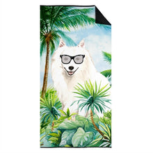 Load image into Gallery viewer, Japanese Spitz Beach Towel – Premium Towel Large, Colorful, and Ultra-Soft for Pool or Beach CK3011TWL3060