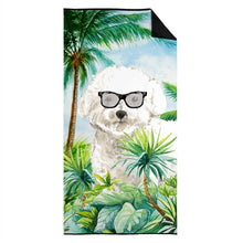 Load image into Gallery viewer, Bichon Frise Beach Towel – Premium Towel Large, Colorful, and Ultra-Soft for Pool or Beach CK3024TWL3060